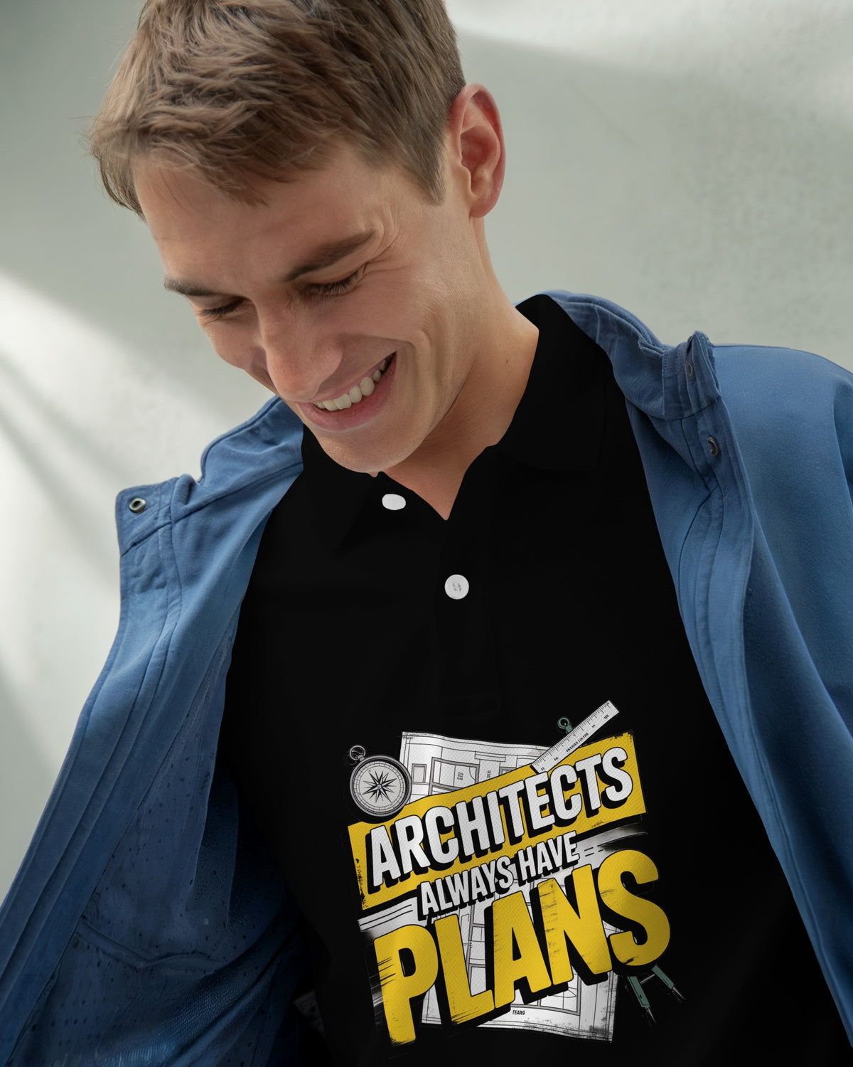 ‘Architects Have Plans’ Polo Tee