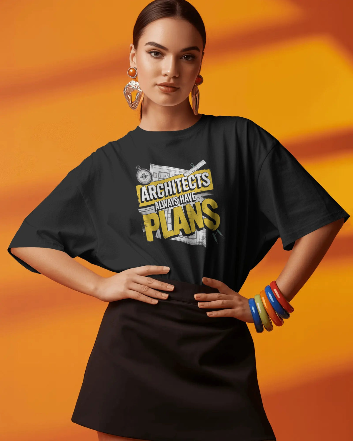 ‘Architects Have Plans’ Oversized Tee