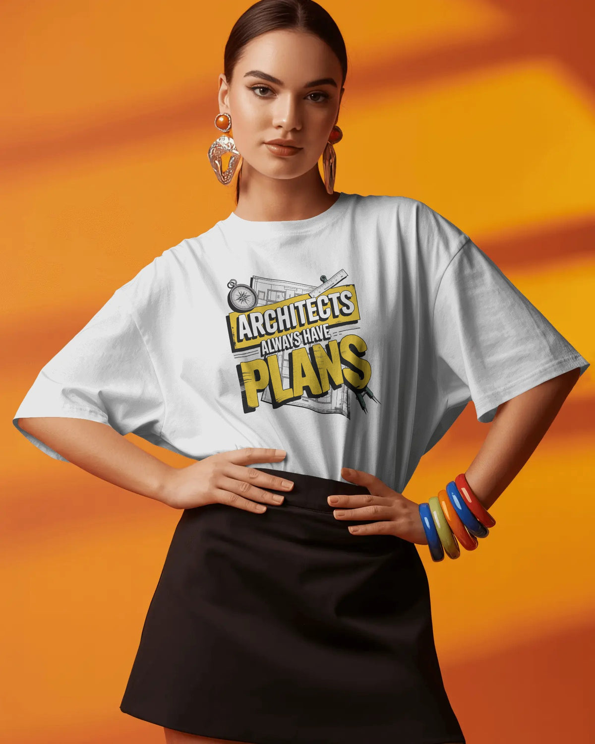 ‘Architects Have Plans’ Oversized Tee
