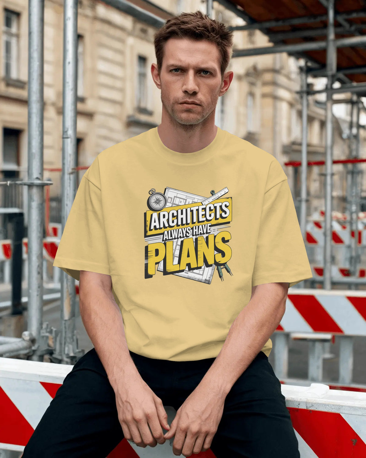‘Architects Have Plans’ Oversized Tee