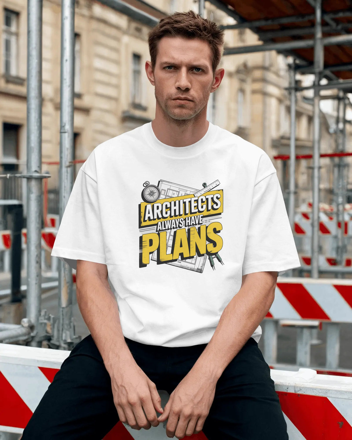‘Architects Have Plans’ Oversized Tee