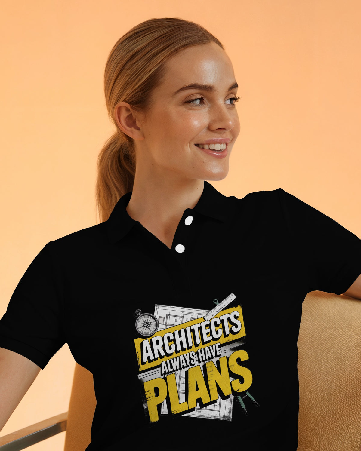 ‘Architects Have Plans’ Polo Tee