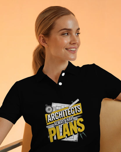 ‘Architects Have Plans’ Polo Tee