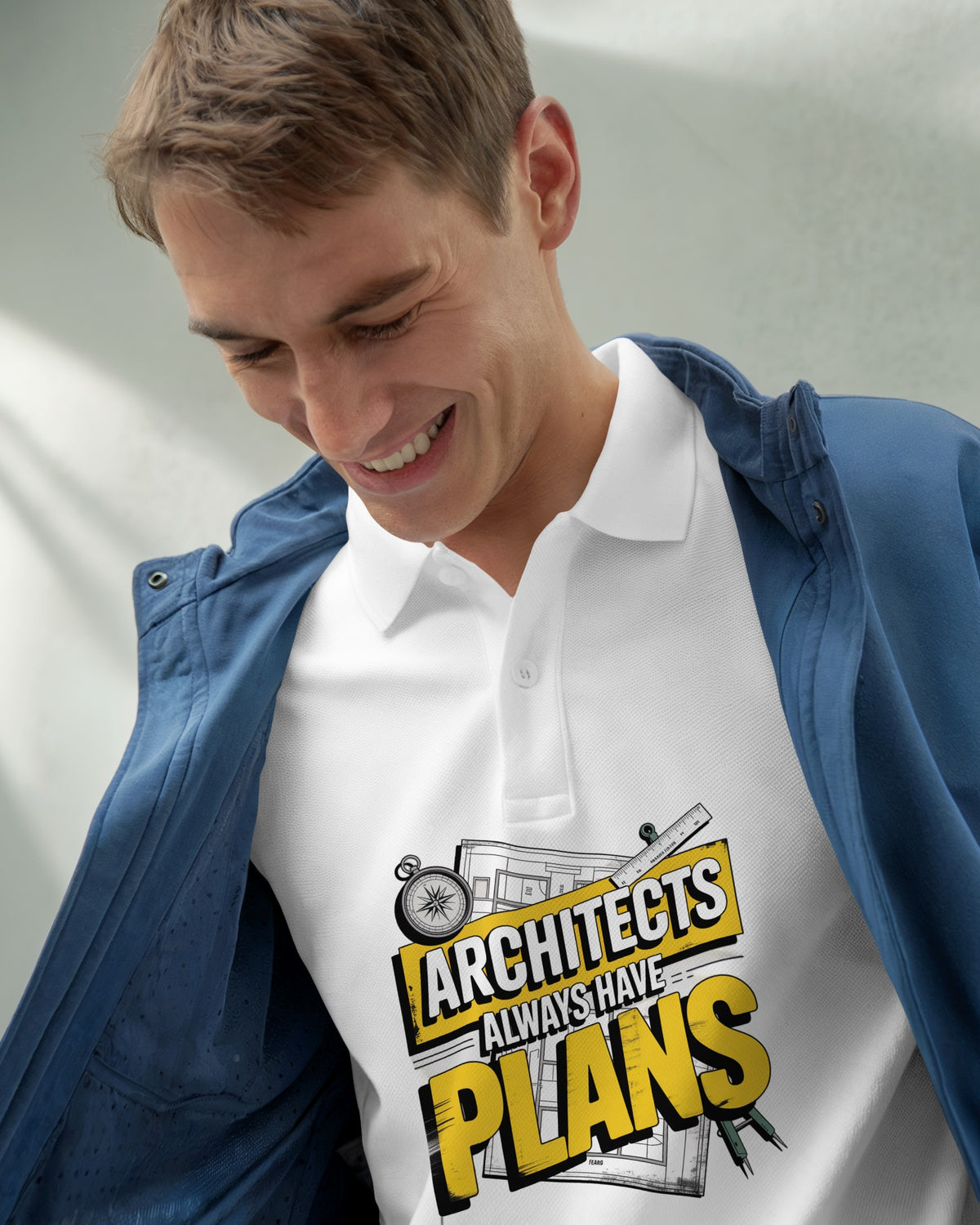 ‘Architects Have Plans’ Polo Tee
