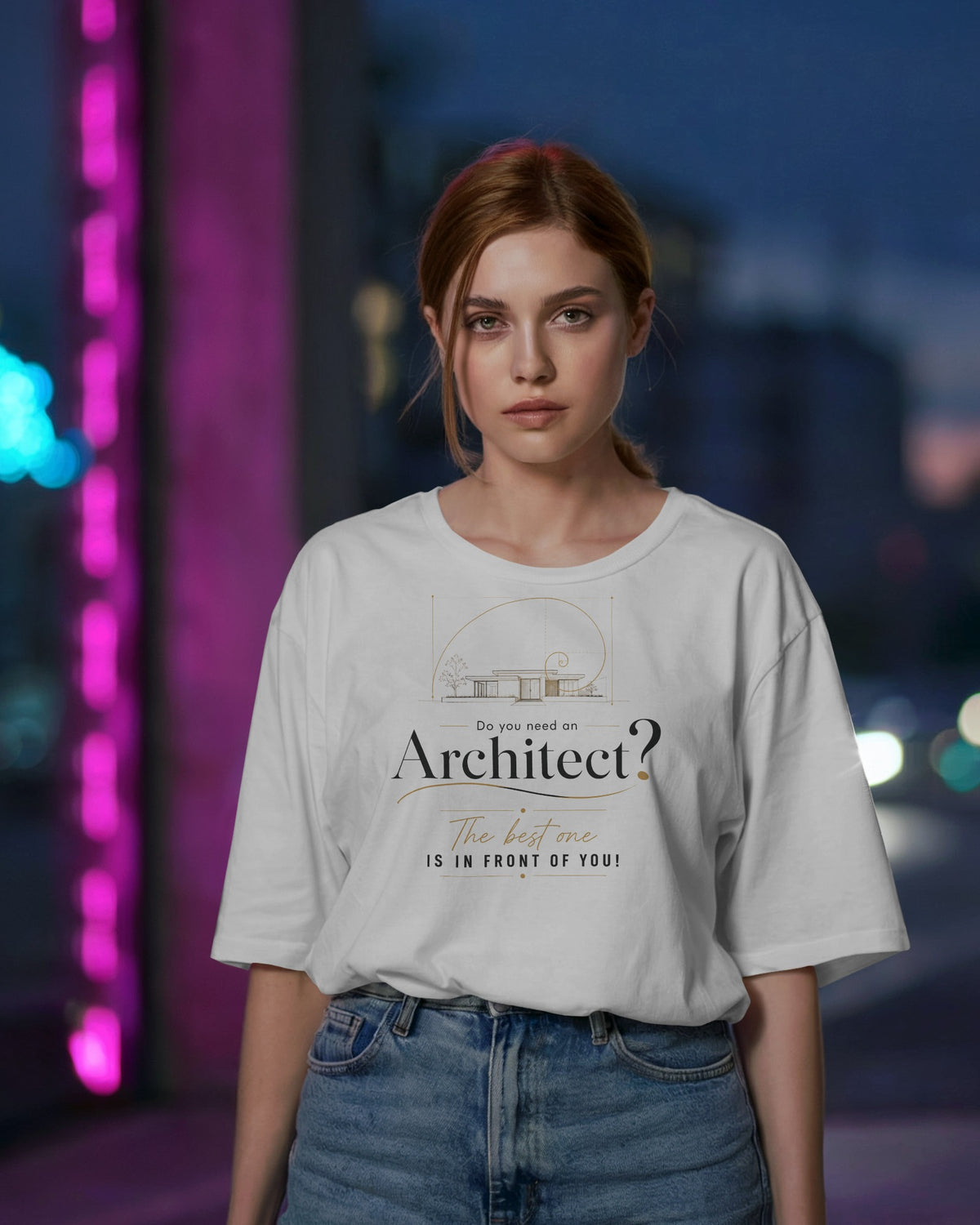 ‘Do you need an Architect’ Oversized Tee