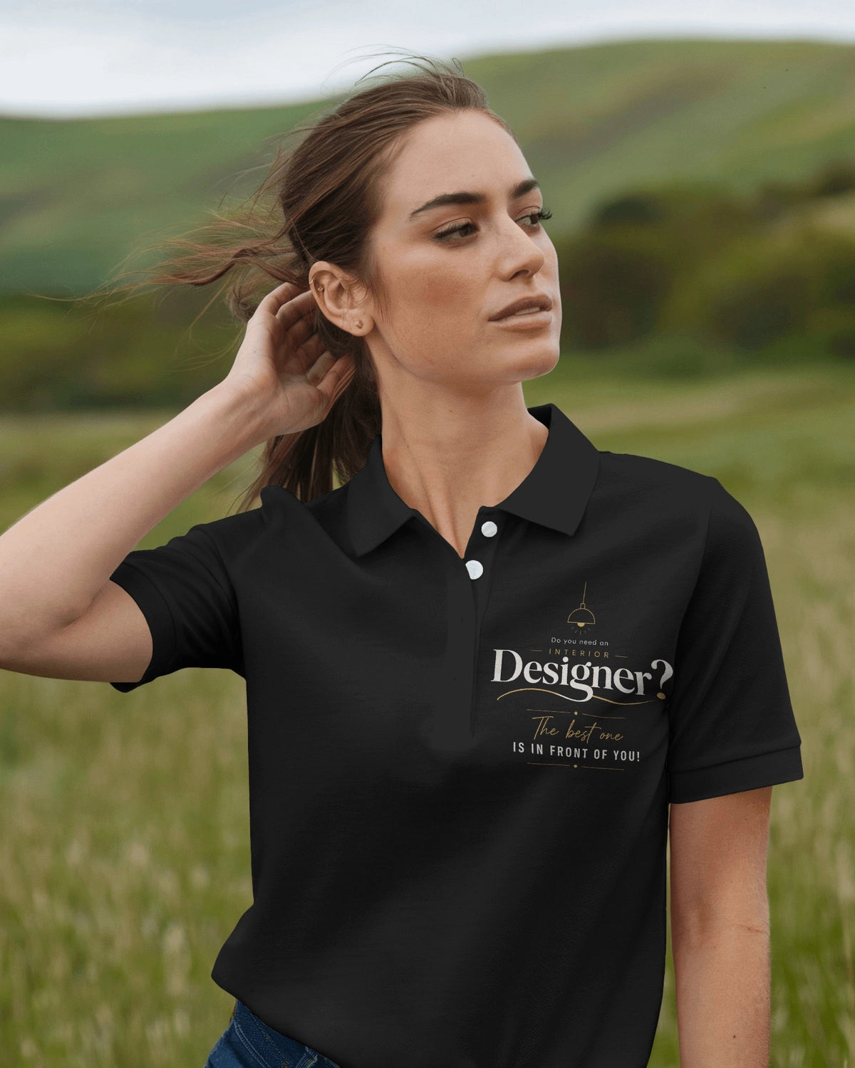 ‘Do you need Designer’ Polo Tee
