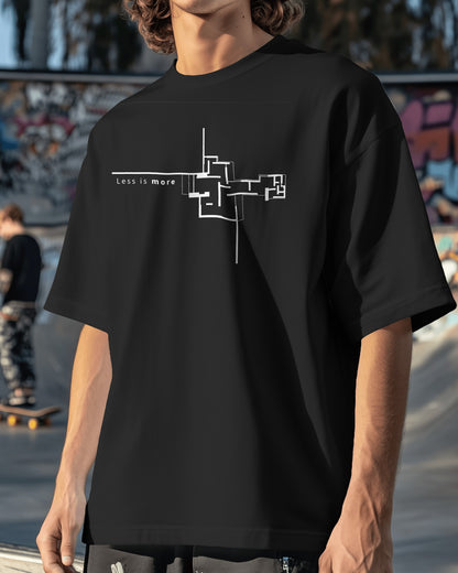 ‘Less is more’ Oversized Tee