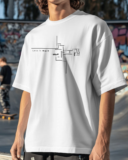 ‘Less is more’ Oversized Tee